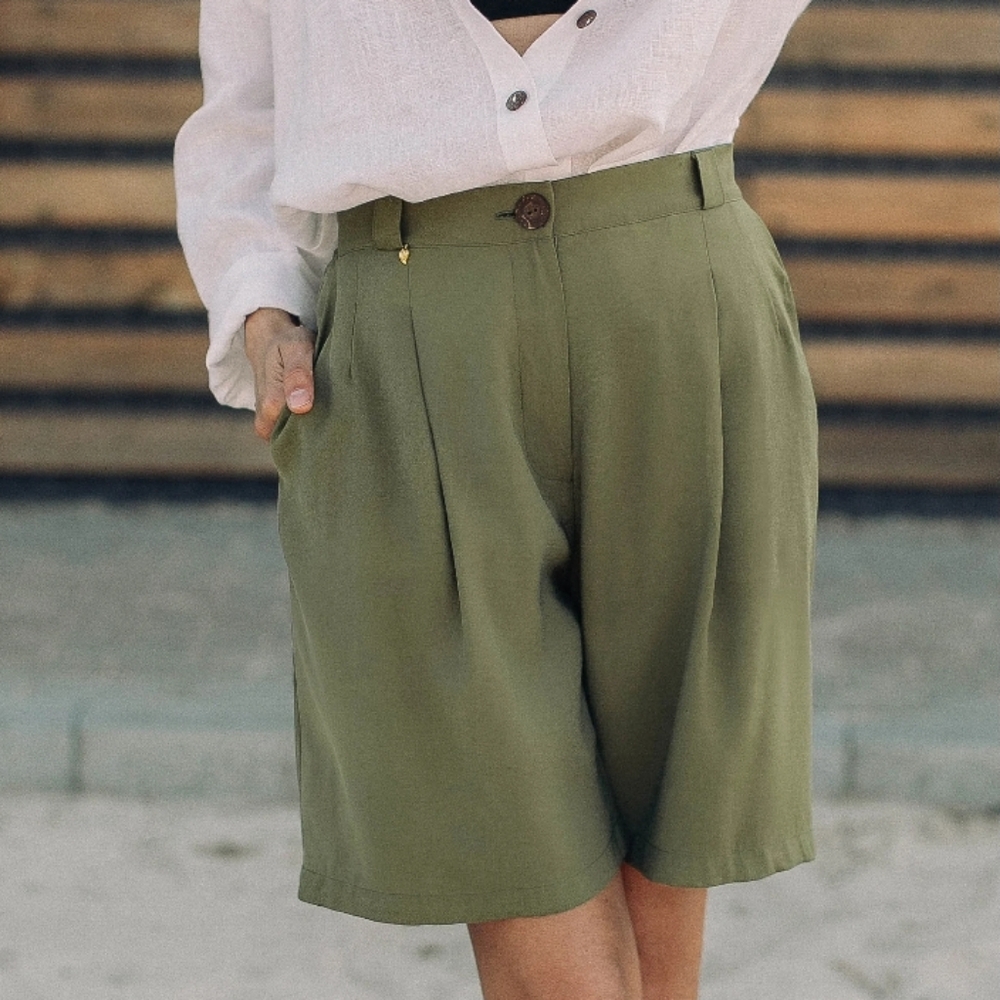 Vintage Bermuda Trouser Shorts